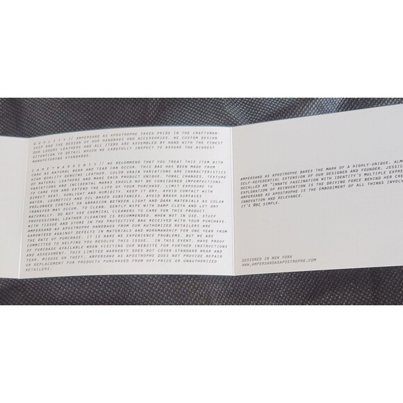 NWT Mint Python Embossed Leather Half Tote Work Bag Ampersand As Apostrophe - Picture 12 of 12